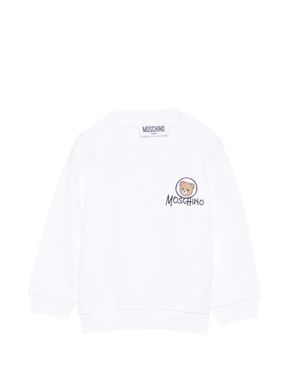 Moschino Kids logo-print sweatshirt - Bianco