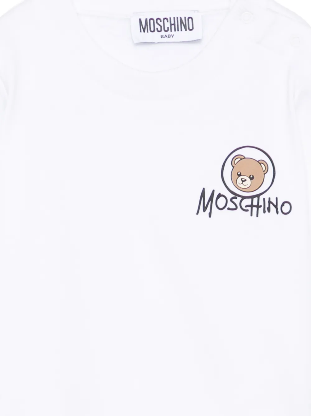 Moschino Kids Sweater met logoprint Wit