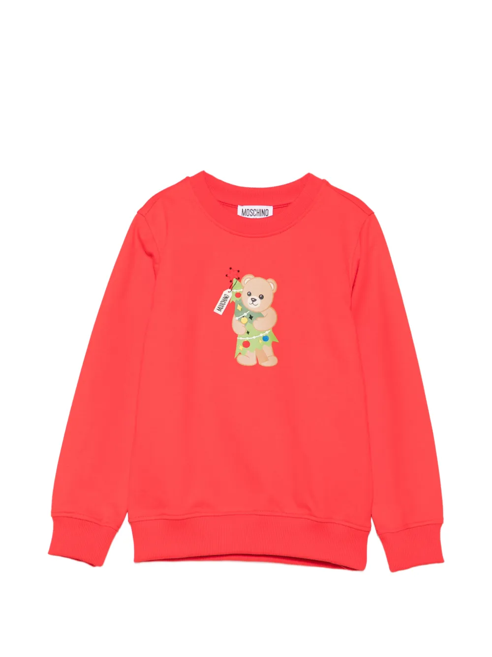 Moschino Kids teddy bear-print sweathirt - Rosso