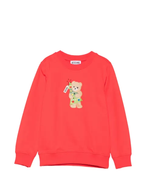 Moschino Kids teddy bear-print sweathirt
