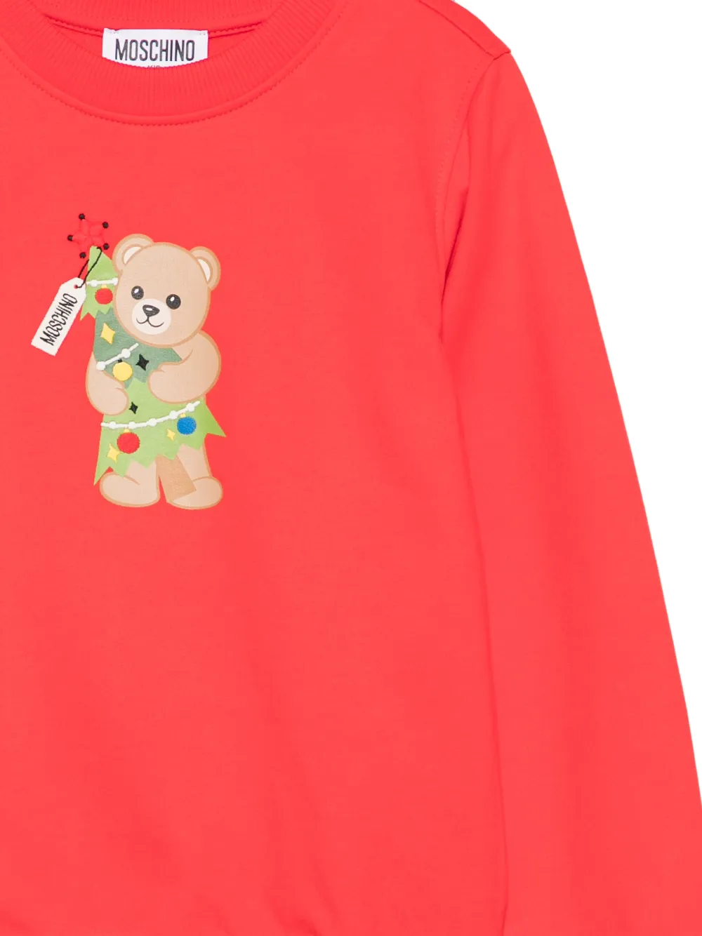 Moschino Kids Sweater met teddybeer-print Rood