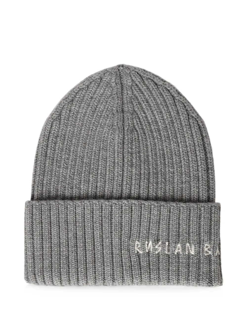 Ruslan Baginskiy Logo-embroidered Ribbed-knit Beanie Hat In Purple