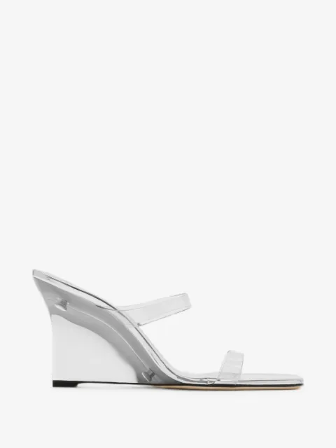 Stuart Weitzman transparent-strap wedge sandals