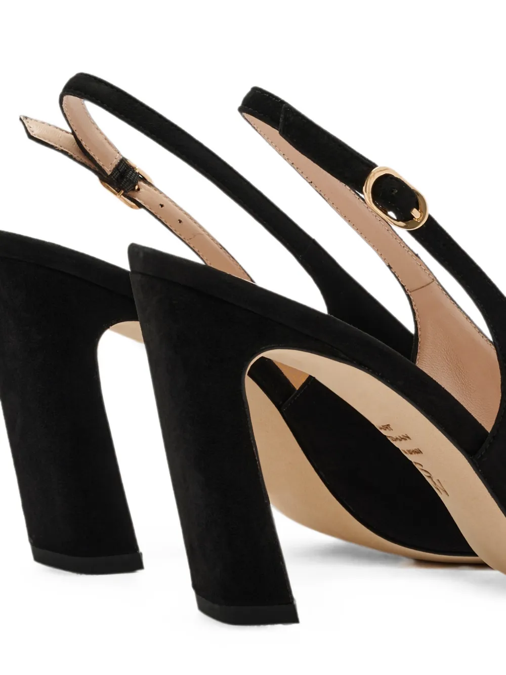 Stuart Weitzman slingback pointed-toe sandals Zwart