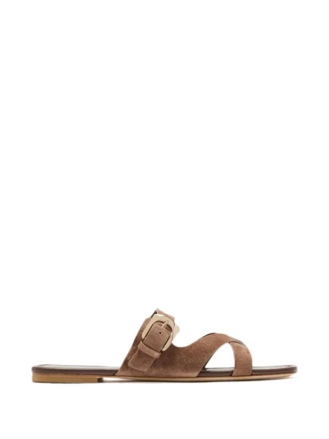 Stuart Weitzman buckle-fastening crossover sandals