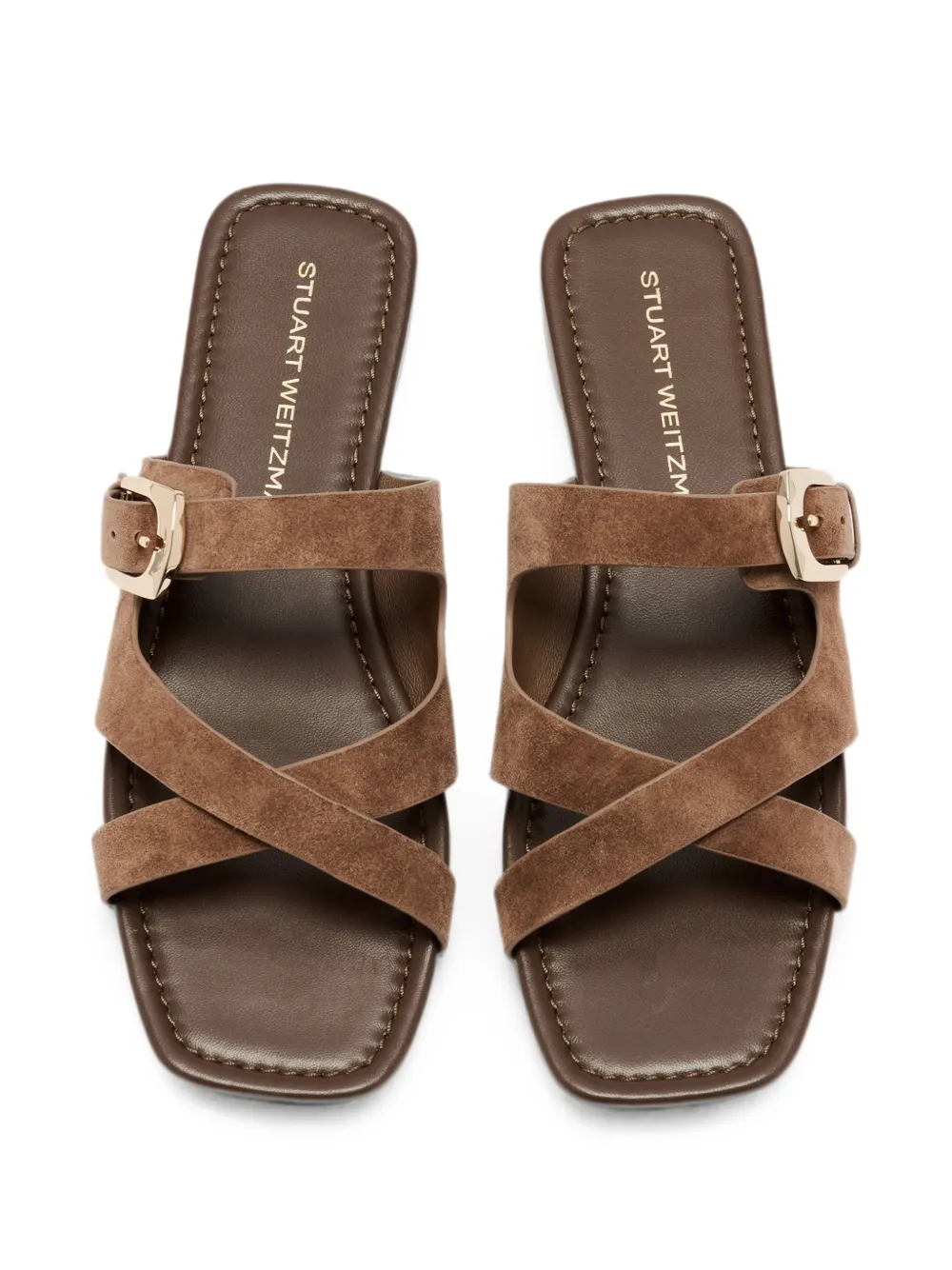 Stuart Weitzman buckle-fastening crossover sandals Bruin
