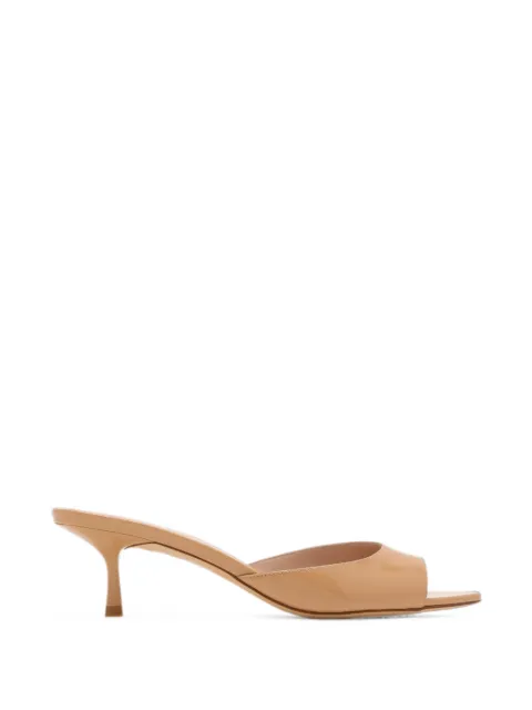 Stuart Weitzman Lexington patent-finish sandals