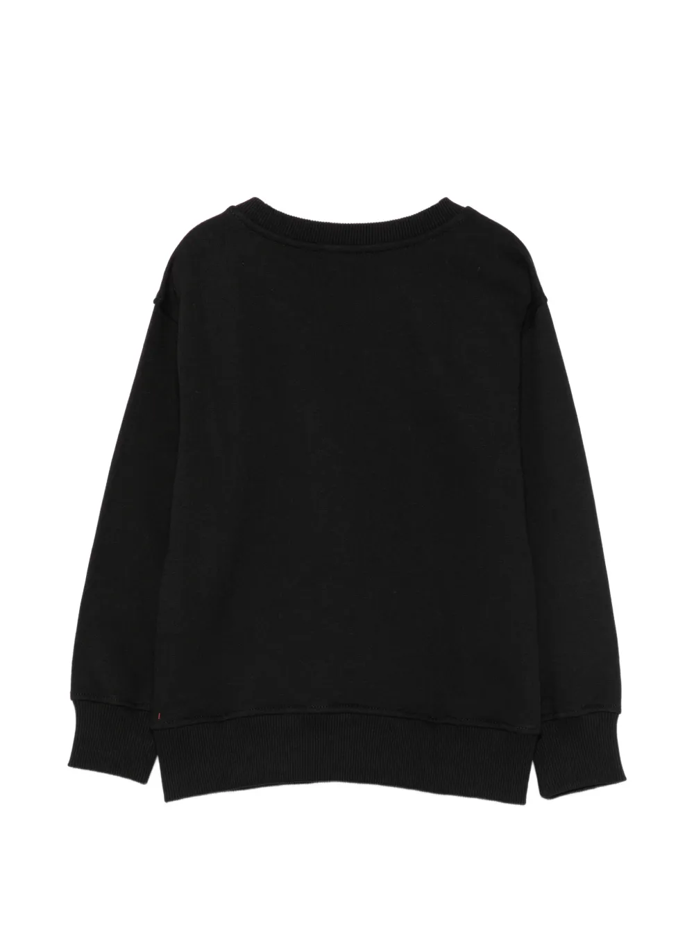 Moschino Kids Trui met logo-patch en borstzak Zwart