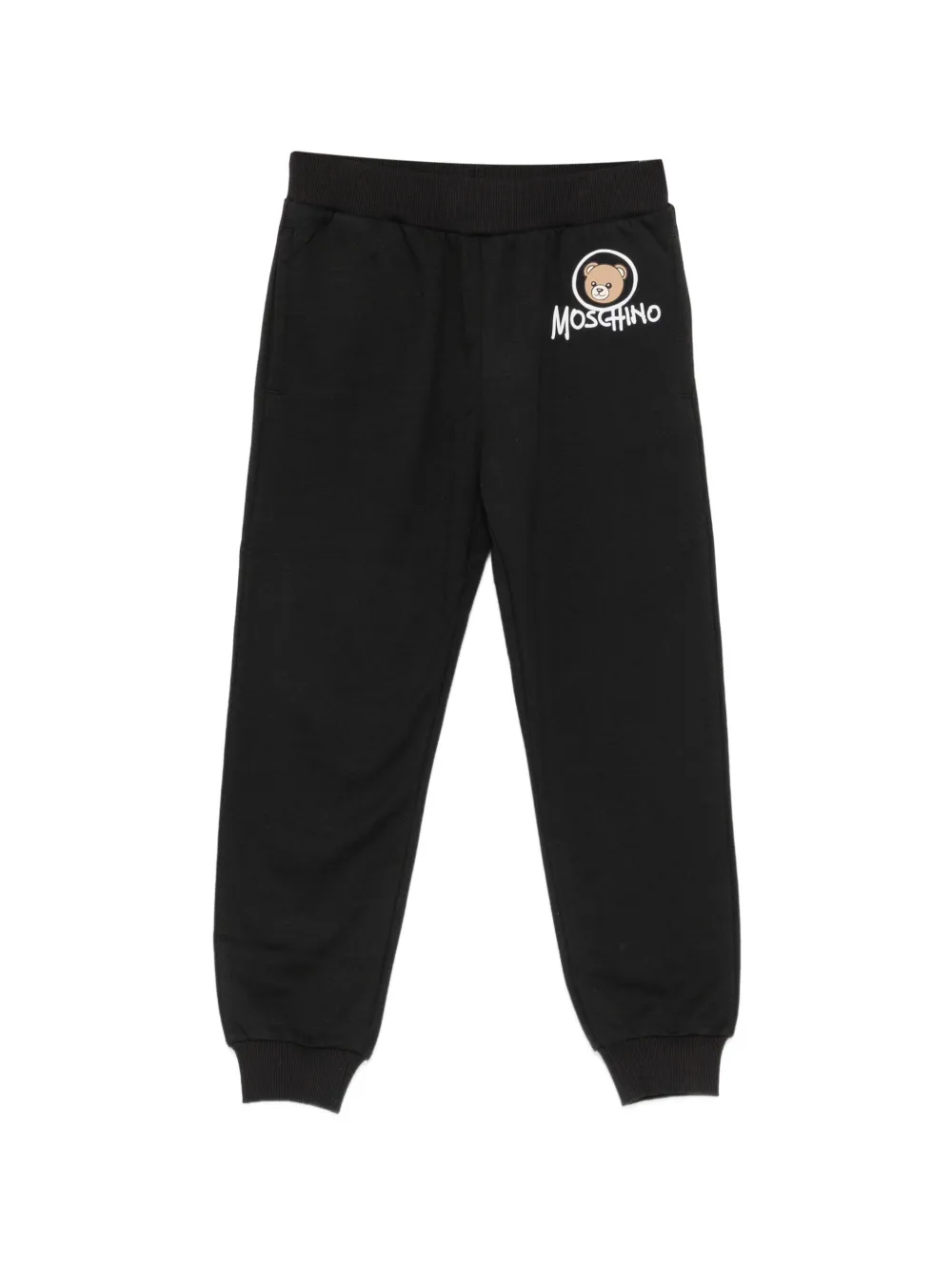 Moschino Kids teddy bear-print track pants - Nero