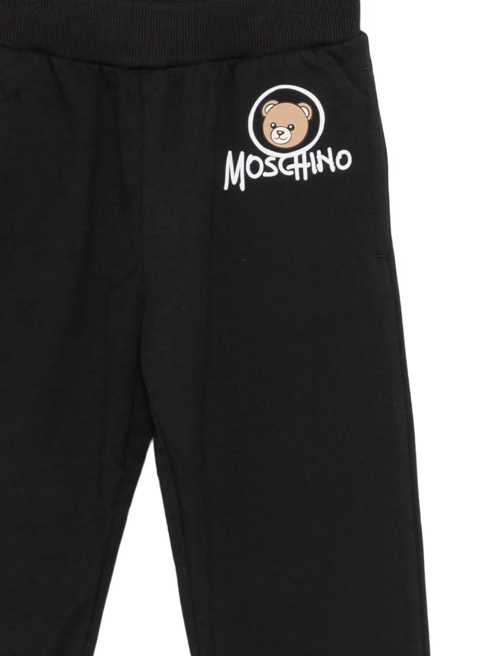 Moschino Kids Trainingsbroek met teddyprint Zwart