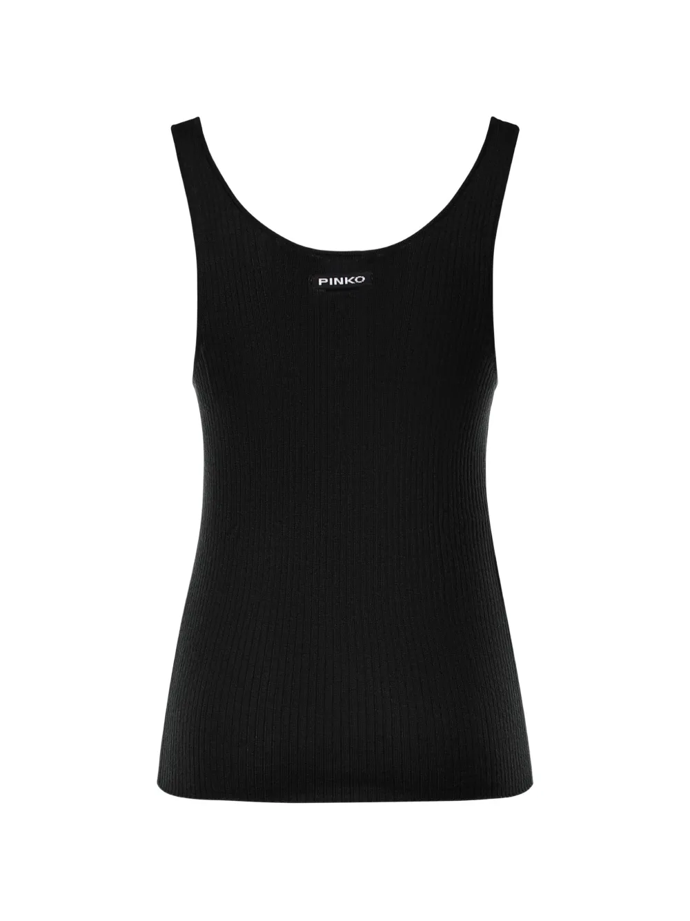 PINKO ribbed-knit tank top - Nero
