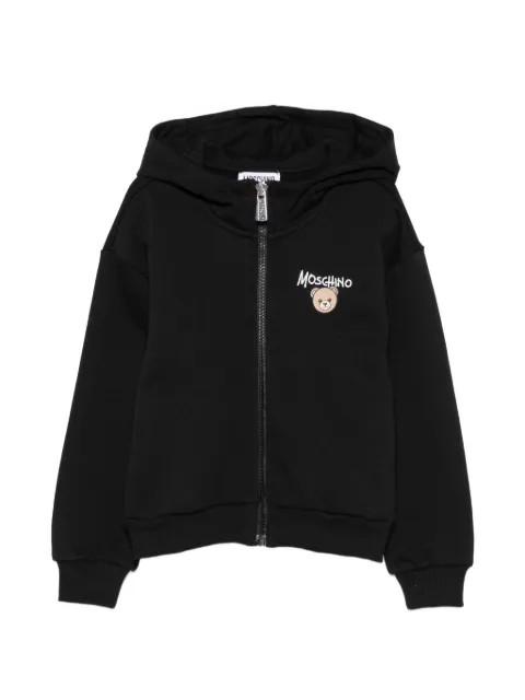 Moschino Kids sweat zippé à imprimé Teddy Bear