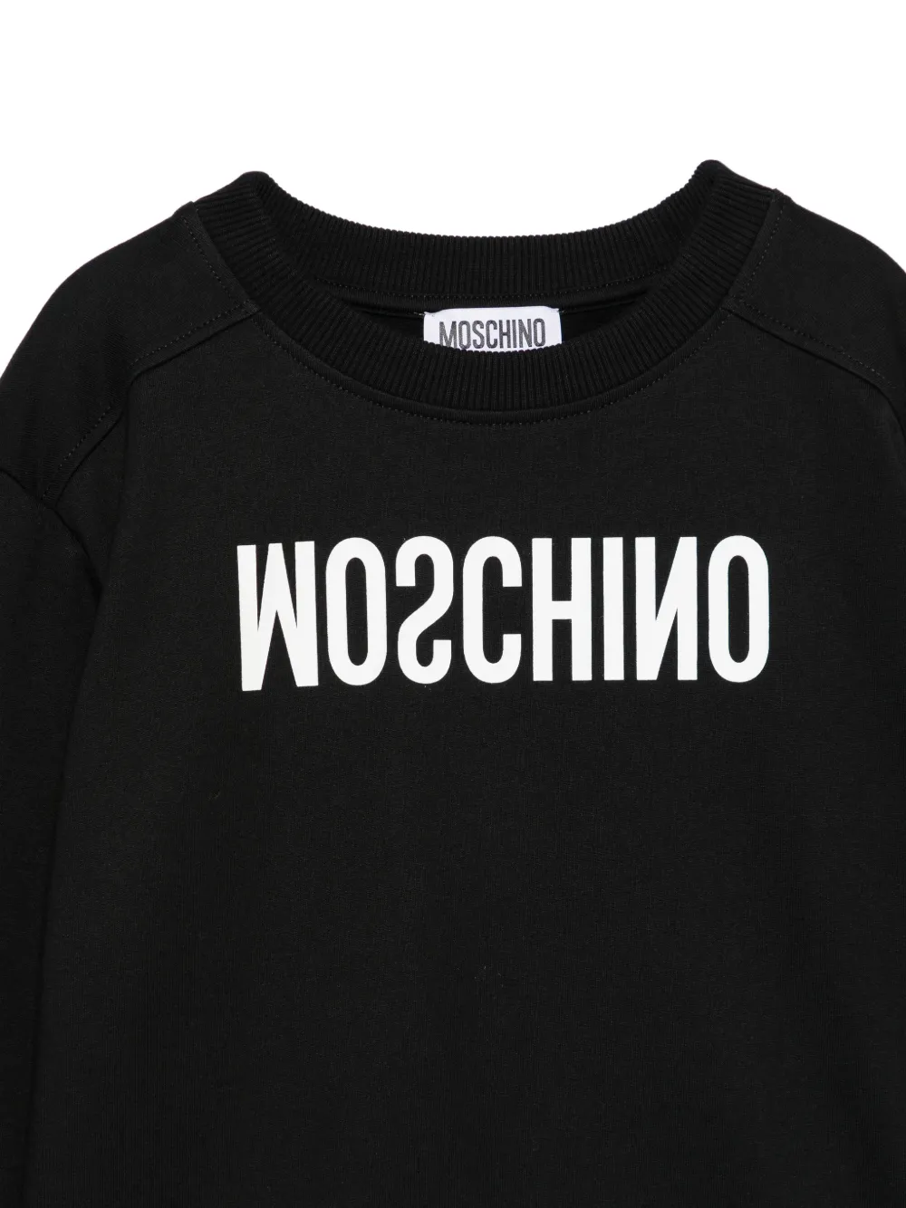 Moschino Kids Sweater met logoprint Zwart