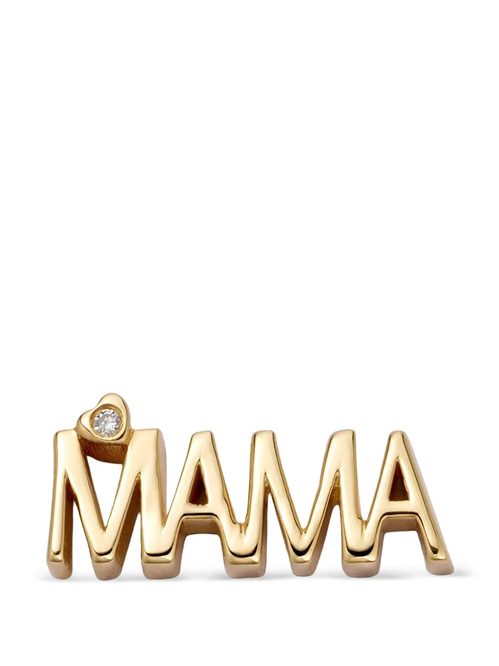 Loquet Mama diamond charm - Gold