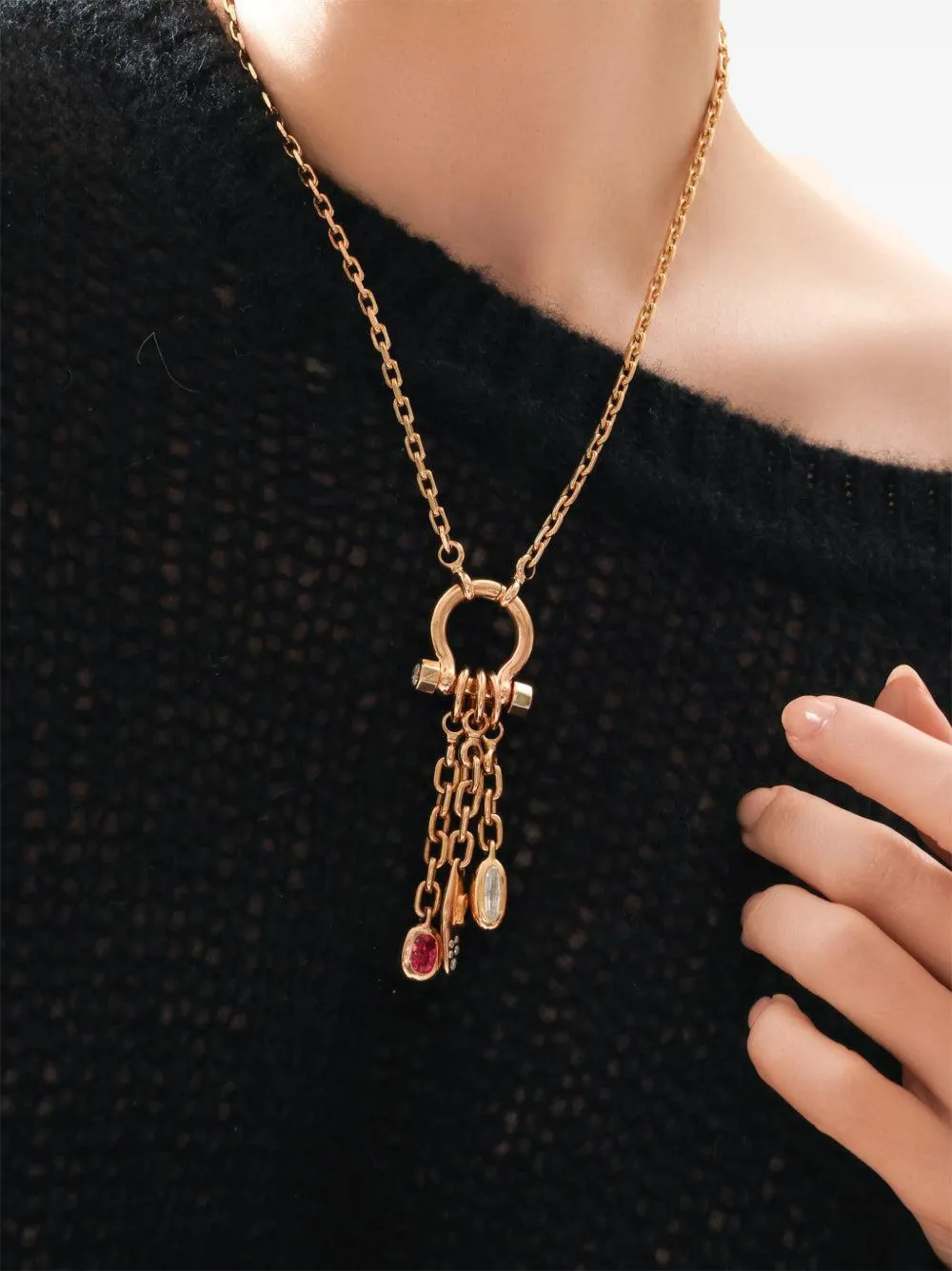 Uniform Object Vessel Diamond Charm in Gold, view 2