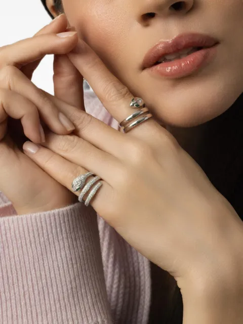 Anita Ko diamond and tsavorite snake ring