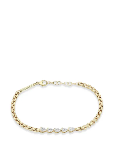 Zoë Chicco box-chain diamond bracelet