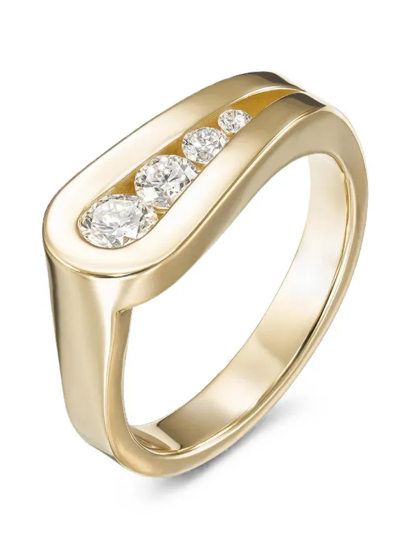Melissa Kaye Daphne Diamond Ring in Gold