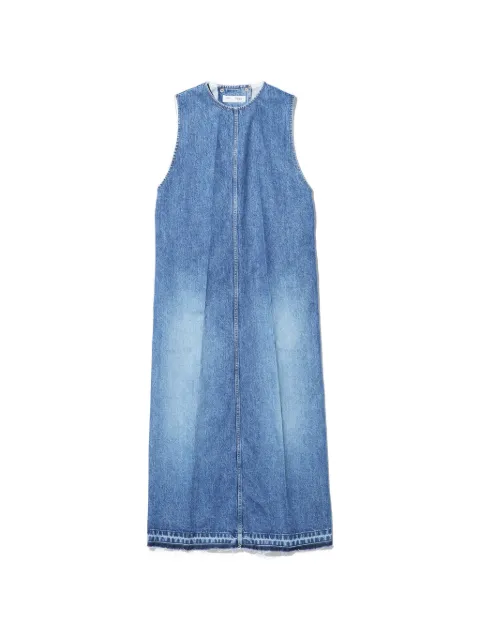 TOGA TOO frayed-hem denim maxi dress