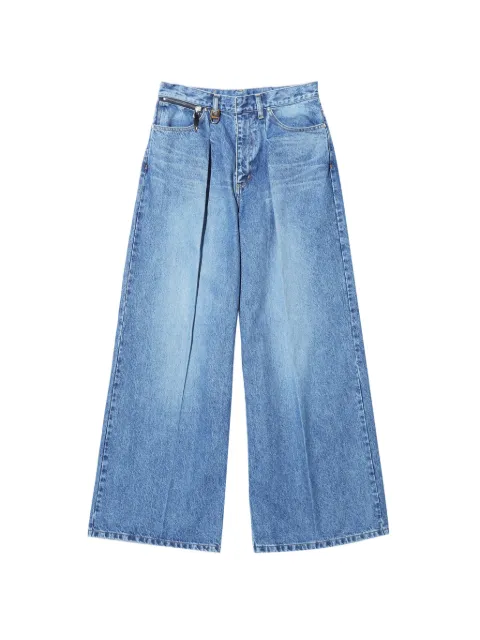TOGA TOO pleated zip-detail jeans