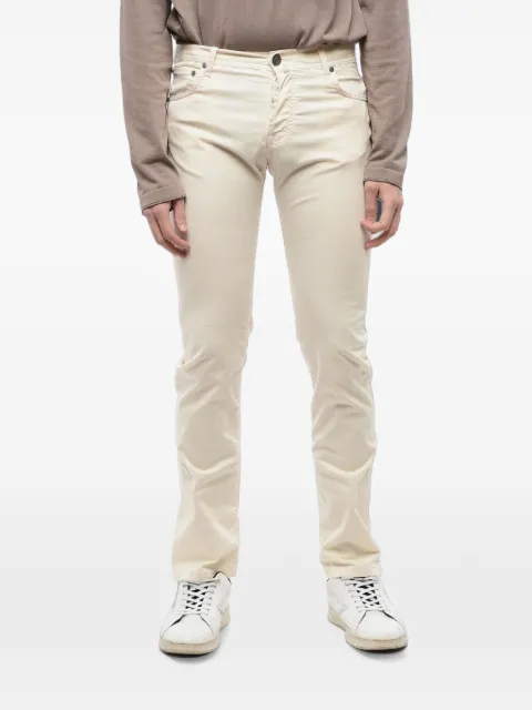 Corneliani five-pocket skinny trousers