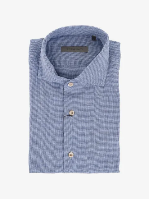 Corneliani houndstooth-pattern shirt