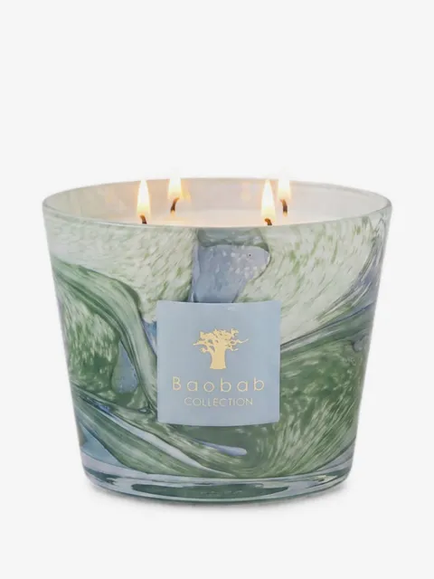 Baobab Collection Marius marbled-glass four-wick scented candle (10cm)