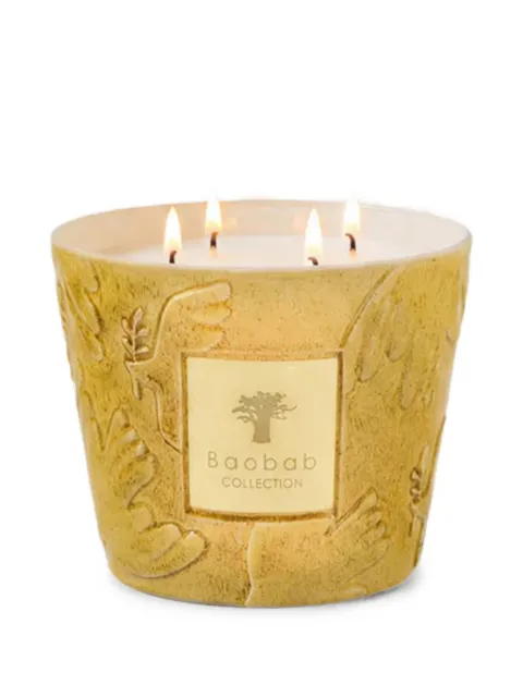Baobab Collection Dove embossed glass-vessel candle (10cm)