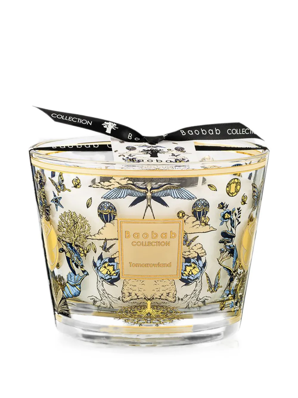 Baobab Collection Tomorrowland printed candle (10cm) - Weiß