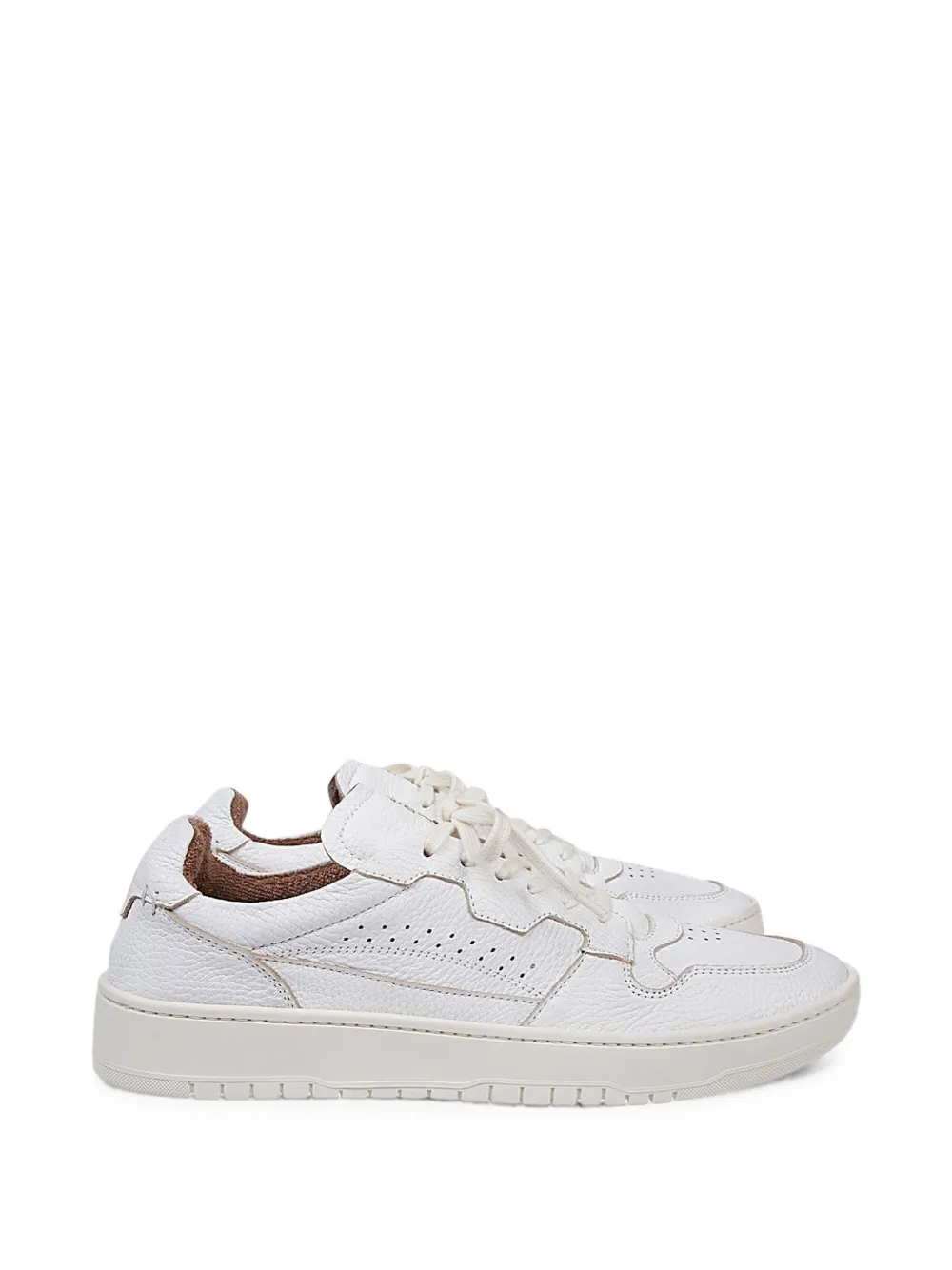 Eleventy panelled lace-up sneakers - Neutrals