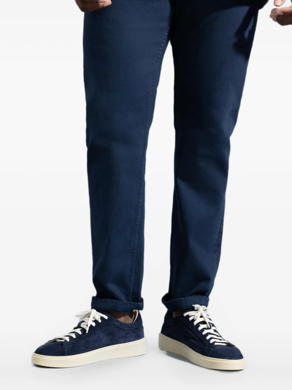 Eleventy suede lace-up sneakers Blauw