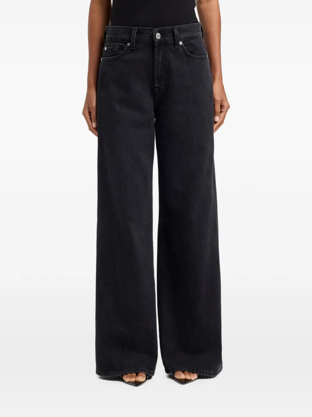 7 For All Mankind Lotta wide-leg jeans - Schwarz