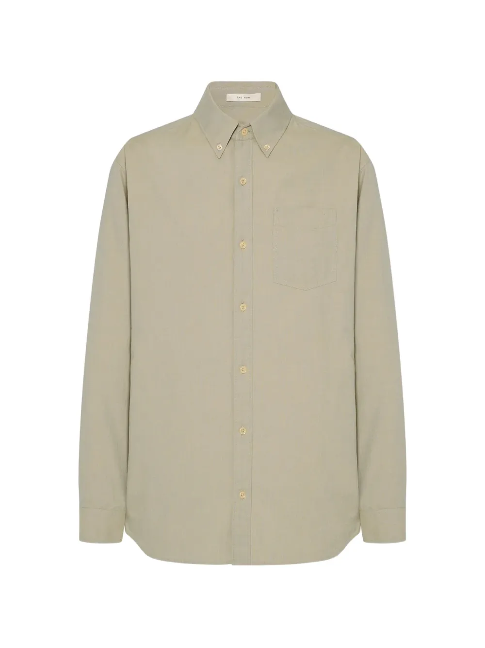 The Row Button-down Collar Cotton Shirt In 中性色