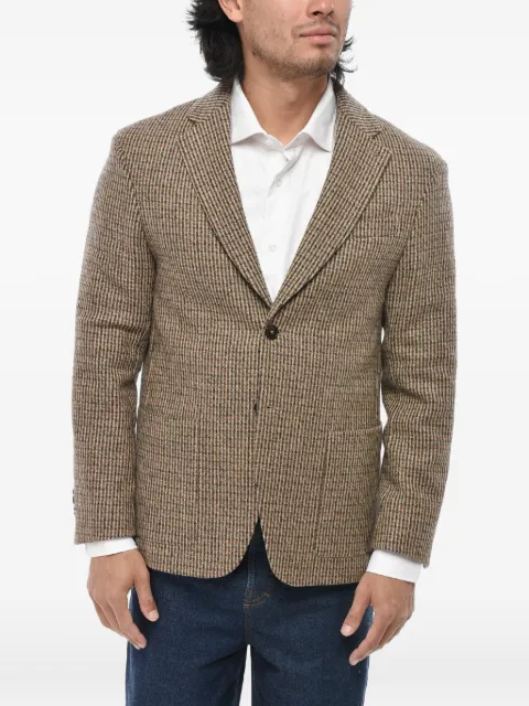 Officine Generale blazer de lana a cuadros