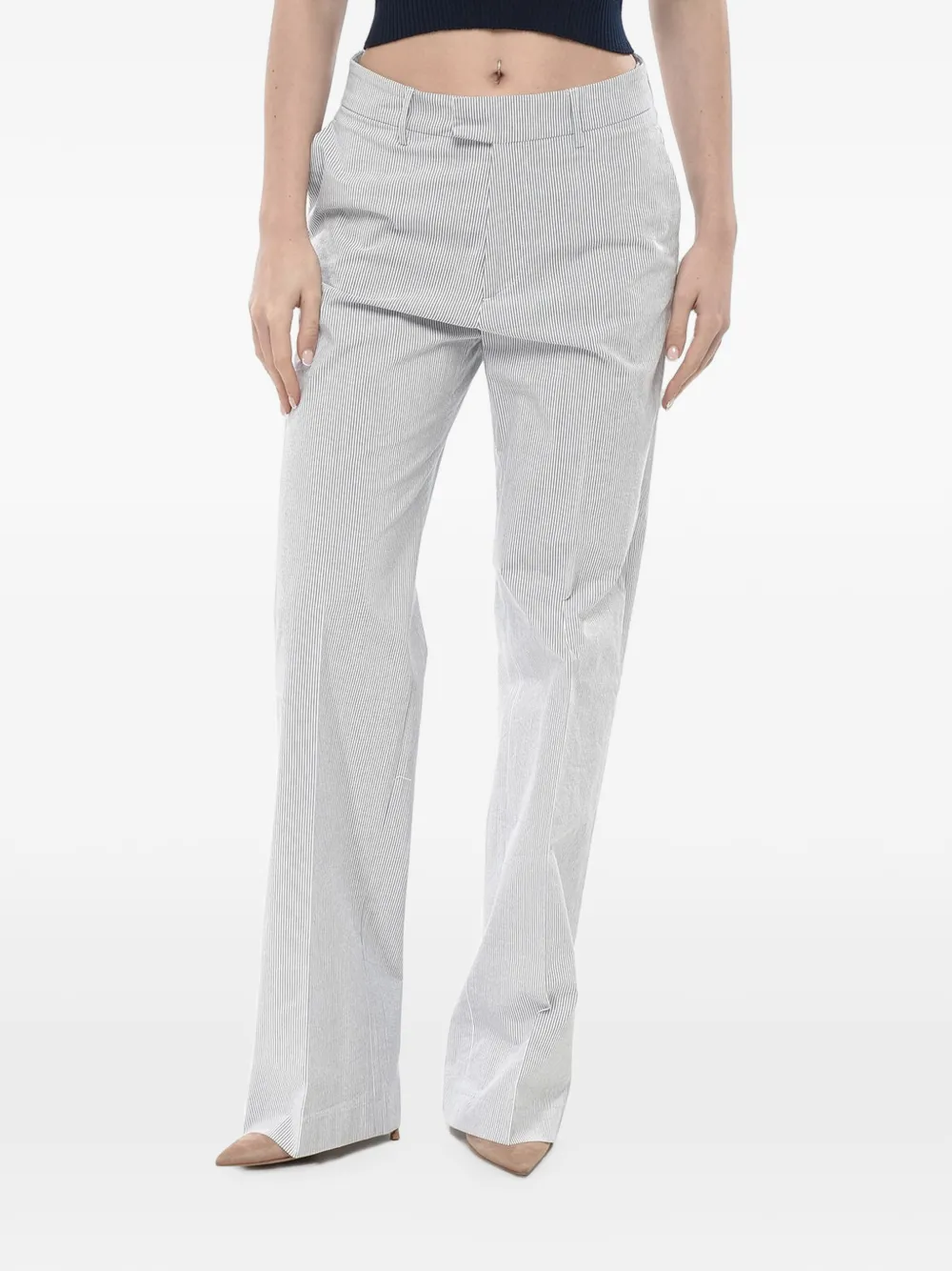 Berwich stripe-pattern trousers
