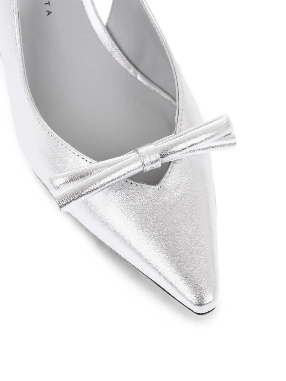 Roberto Festa bow-detail slingback pumps Grijs