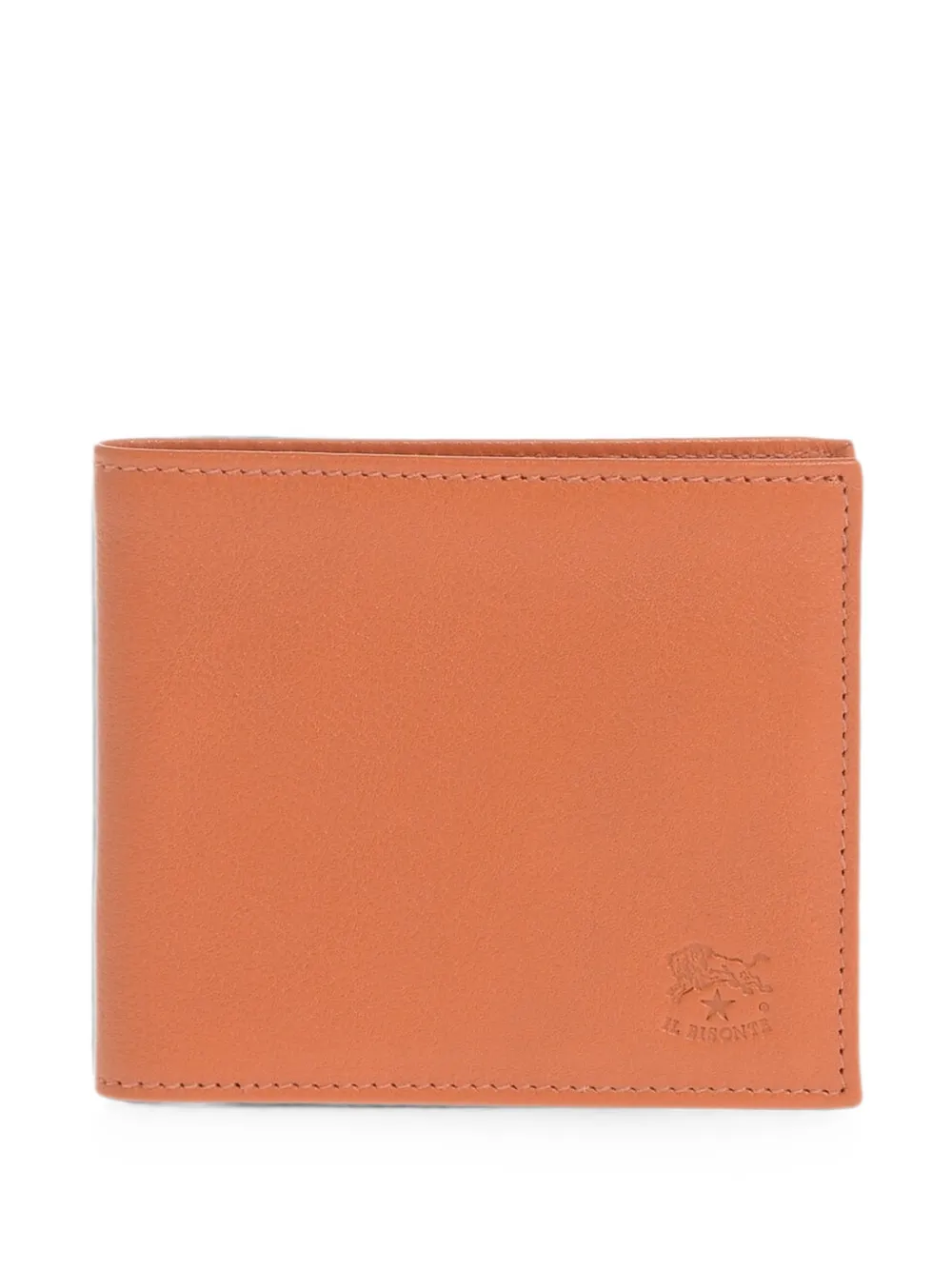 Il Bisonte logo-debossed leather wallet - Braun