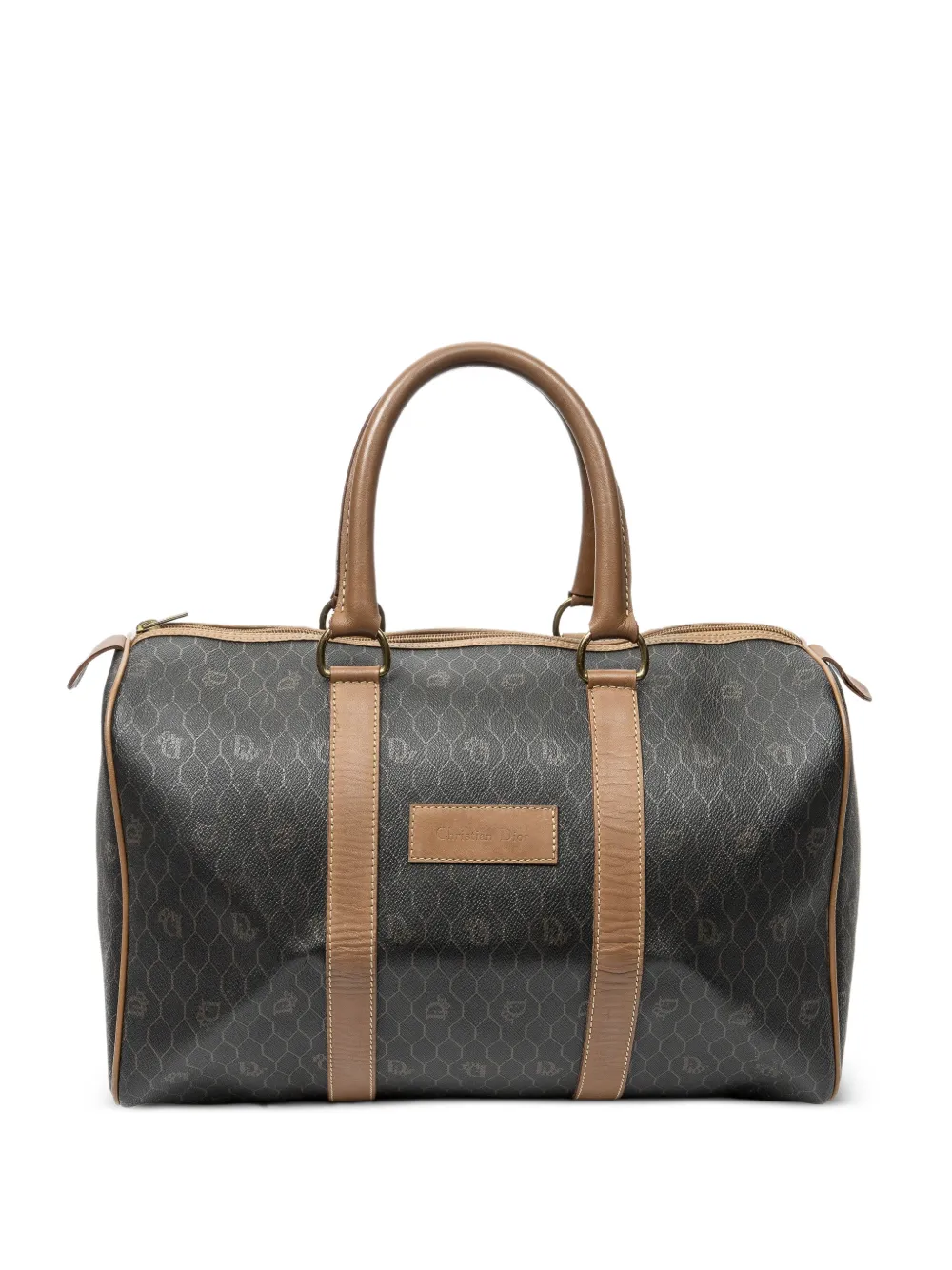 Christian Dior Pre-Owned Honeycomb Boston tote bag - Black