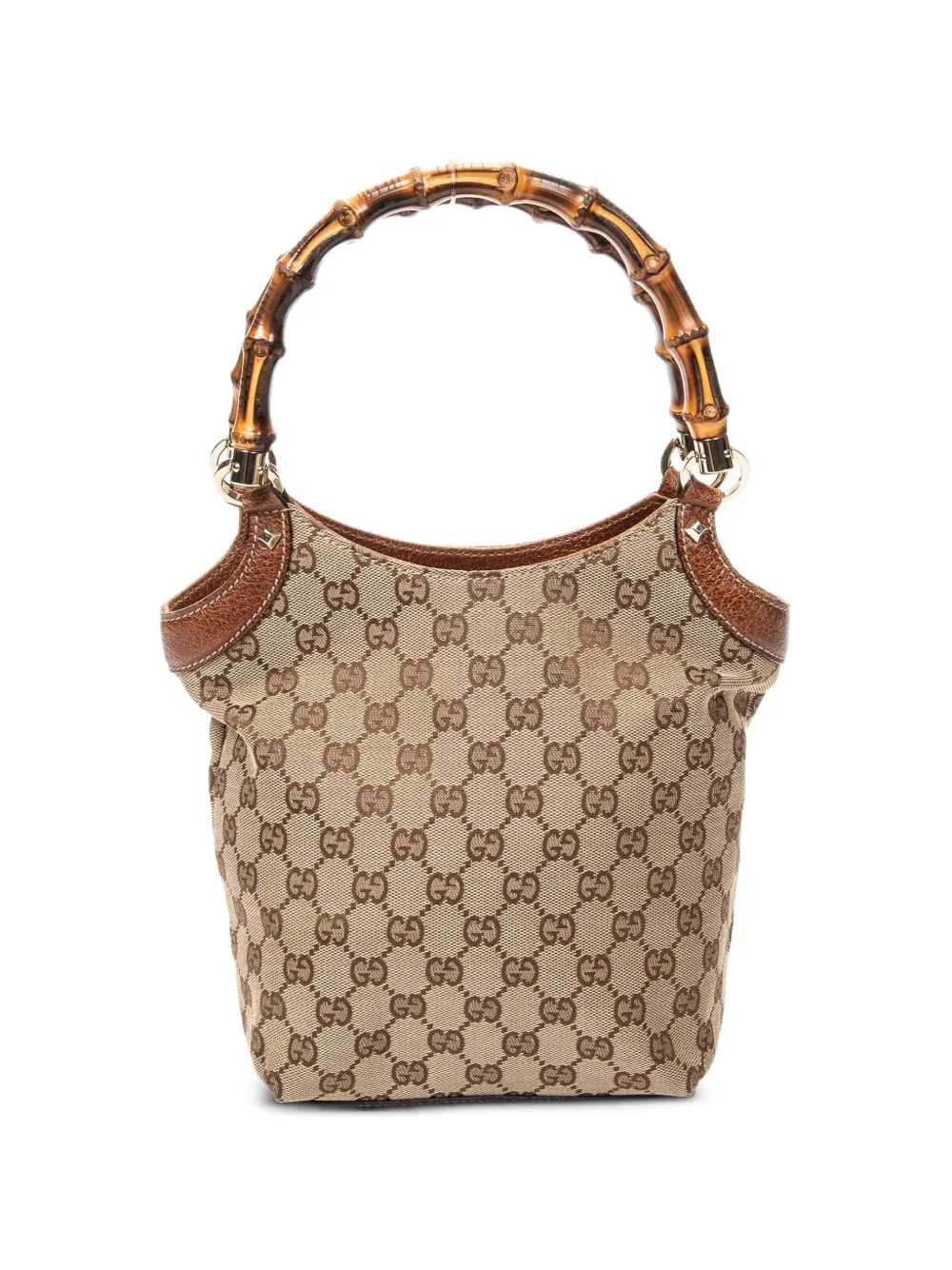 Gucci Pre-Owned small Bamboo monogram-pattern tote bag - Brown