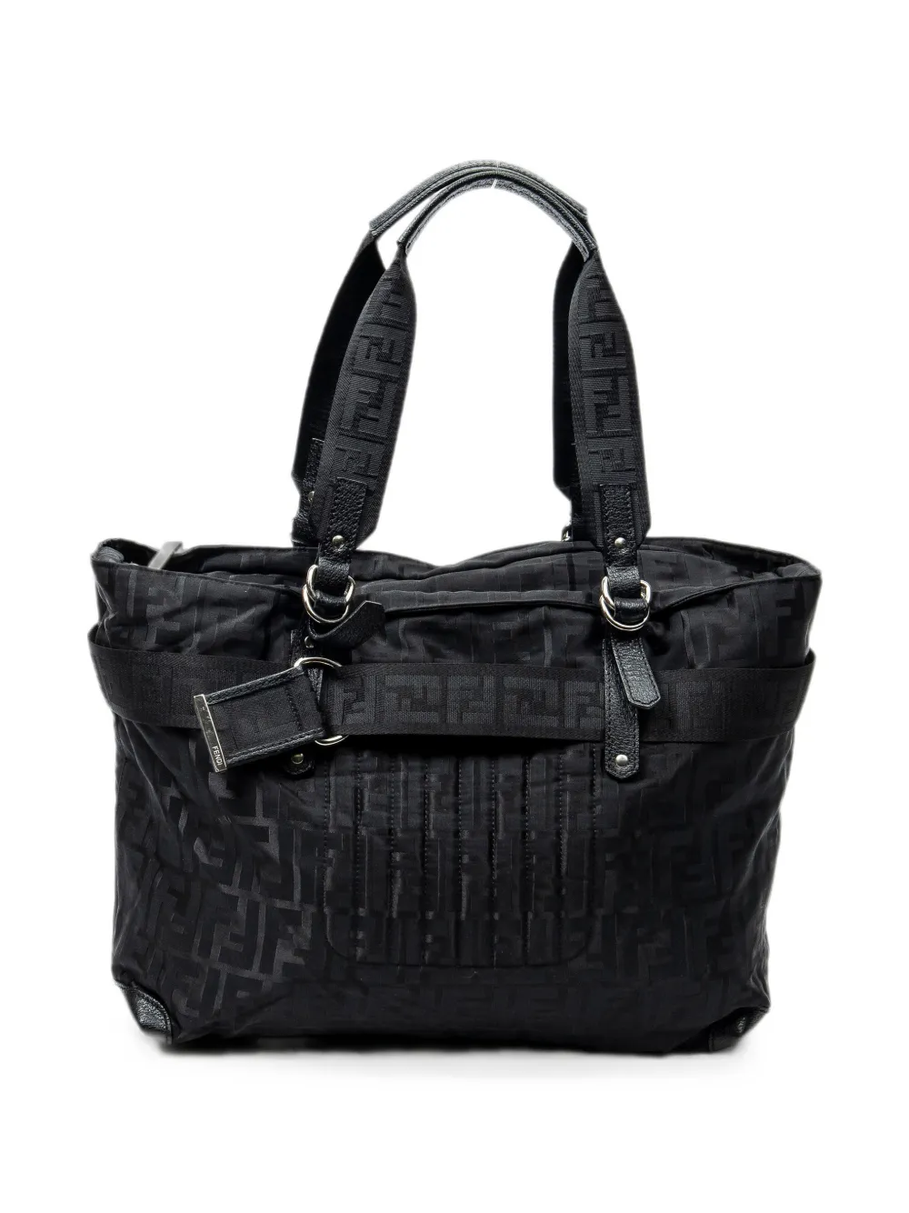 Fendi Pre-Owned Zucca belt tote bag - Schwarz