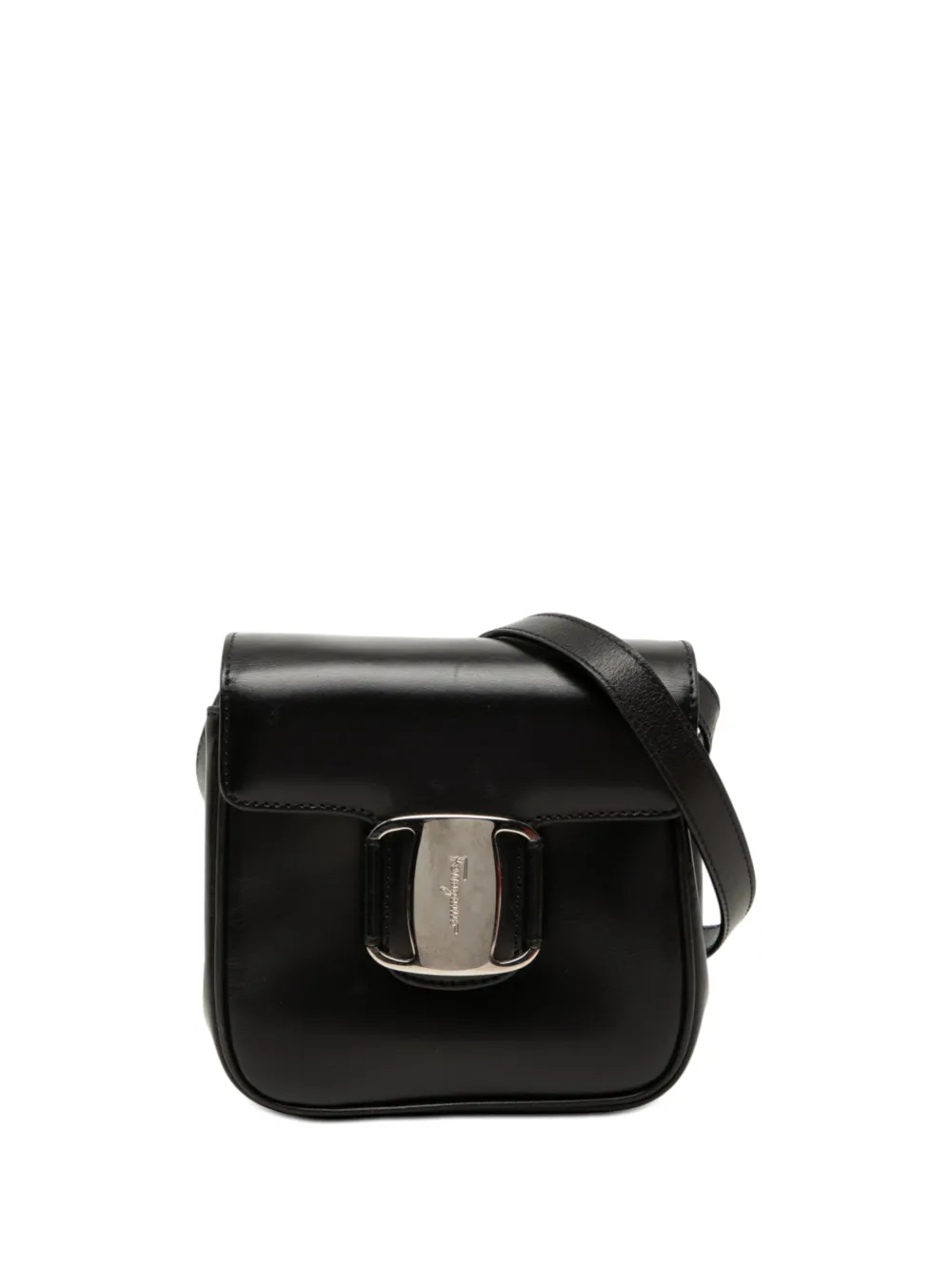 Ferragamo Pre-Owned 2010-2026 Mini Leather Vara crossbody bag - Nero