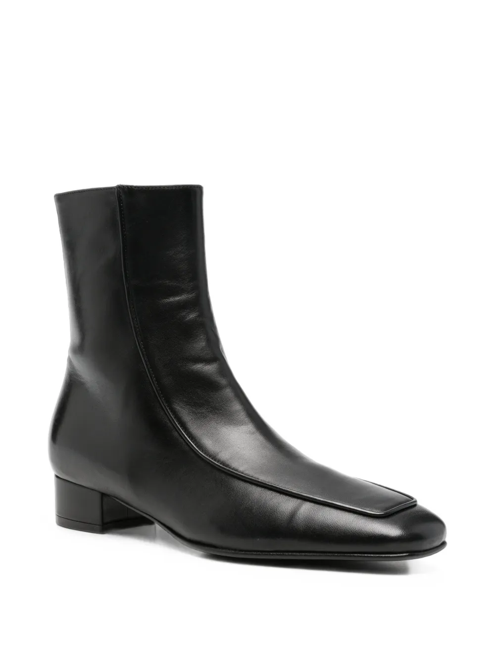 Herbert Levine Shadow Ban Ankle Boots in Black, view 2