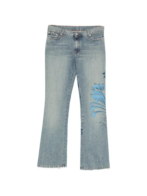 John Richmond Vintage 2000s graphic-print jeans