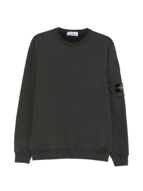 Stone Island sudadera con parche del logo y bolsillo