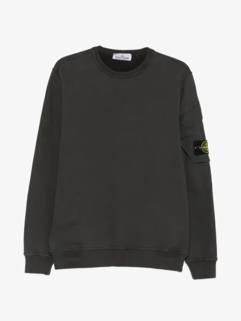 Stone Island sleeve-pocket ribbed-trim sweatshirt