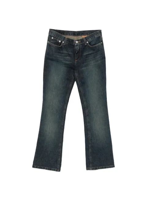 John Richmond Vintage 2000s patch-detail jeans