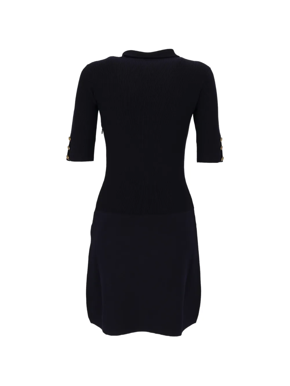 Elisabetta Franchi Mini-jurk met strik-detail en knopen Blauw