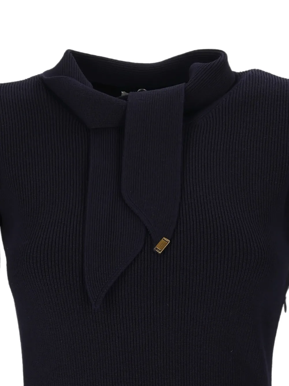Elisabetta Franchi Mini-jurk met strik-detail en knopen Blauw