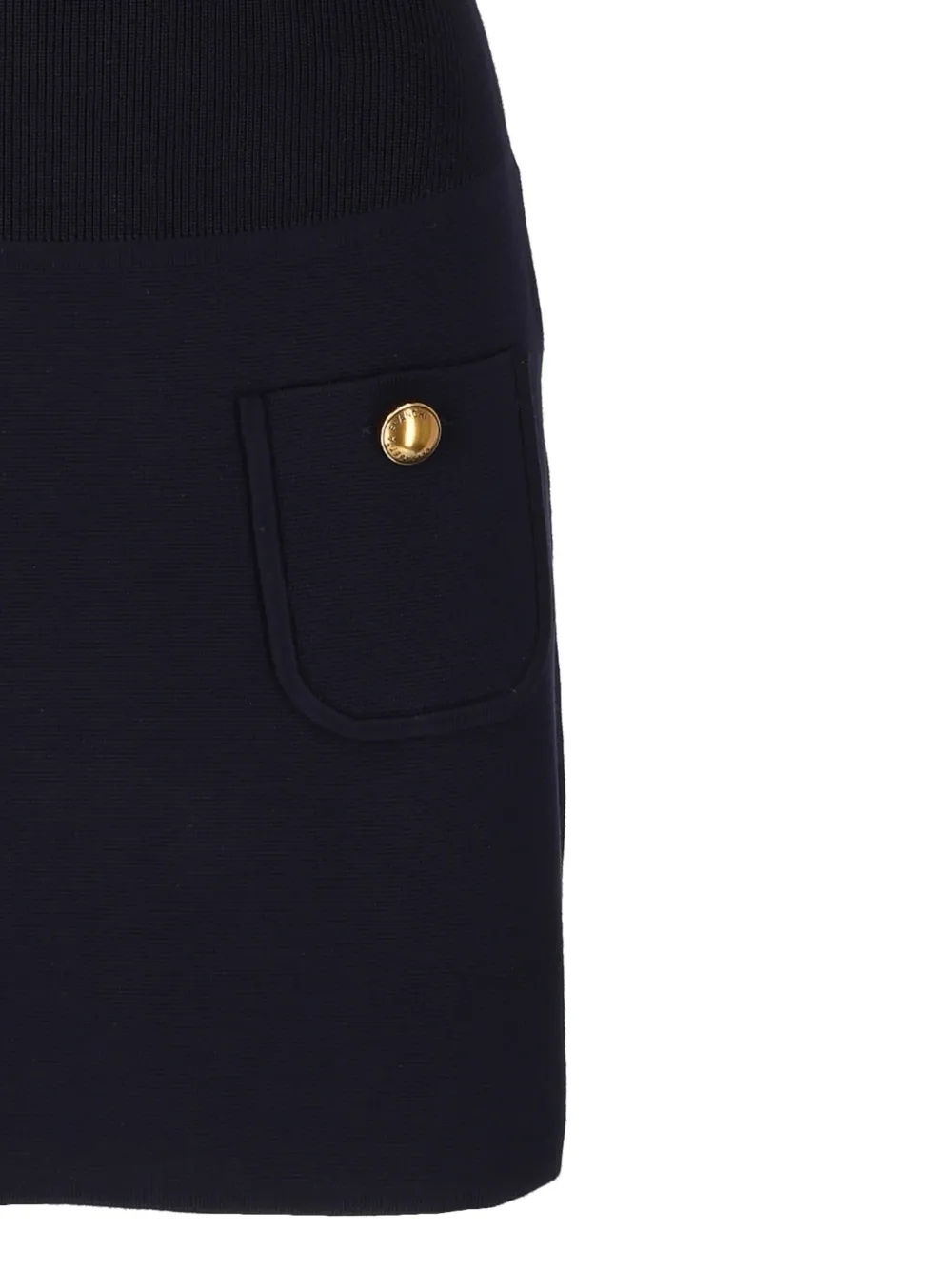 Elisabetta Franchi Mini-jurk met strik-detail en knopen Blauw