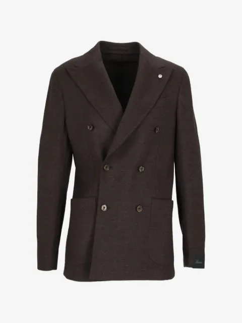 L.B.M. 1911 double-breasted peak-lapel blazer